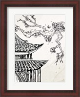 Framed Pagoda Cherry Blossom 1