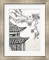 Framed Pagoda Cherry Blossom 1