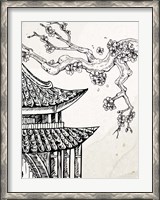 Framed Pagoda Cherry Blossom 1