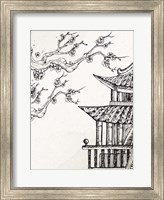 Framed Pagoda Cherry Blossom 2