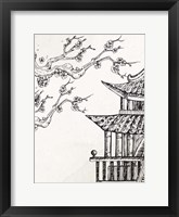 Pagoda Cherry Blossom 2 Framed Print