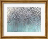 Framed Raining on Aqua