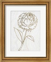 Framed Golden Peony 1