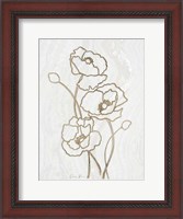 Framed Golden Peony 3