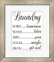 Framed Laundry Words 1