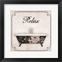 Relax Bath Framed Print