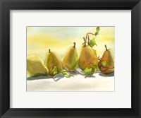 Framed Pears In A Row 1
