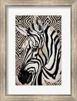 Framed Designer Zebra
