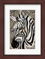 Framed Designer Zebra