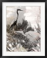 Framed Japanese Herons