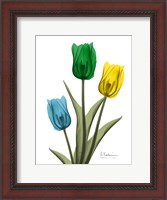 Framed Jeweled Tulip Trio 2