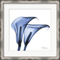 Framed Indigo Infused Calla Lilies