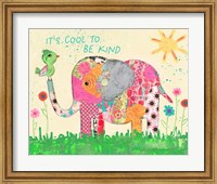 Framed Cool To Be Kind Elephant
