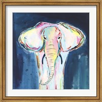Framed Tie Dye Elephant
