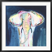 Framed Tie Dye Elephant