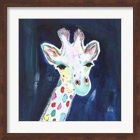 Framed Tie Dye Giraffe