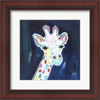 Framed Tie Dye Giraffe