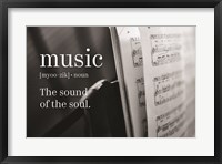 Framed Music Sound of Soul