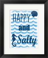 Framed Happy And Salty