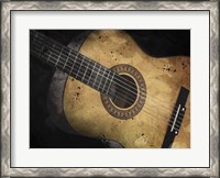 Framed Acoustic Guitar