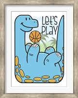 Framed Dino Playing