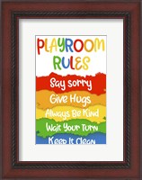Framed Playroom Rules