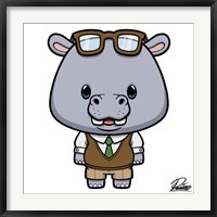 Framed Hudson Hippo