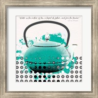 Framed Teal Tea 2