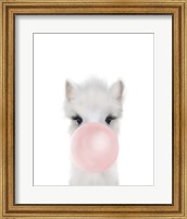 Framed Alpaca Bubble Gum