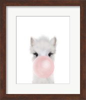 Framed Alpaca Bubble Gum