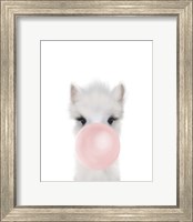 Framed Alpaca Bubble Gum