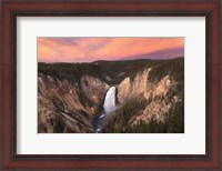 Framed Lower Falls of the Yellowstone River I
