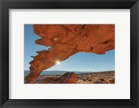 Framed Sunset Arch Grand Staircase Escalante National Monument