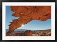 Framed Sunset Arch Grand Staircase Escalante National Monument