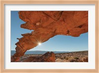 Framed Sunset Arch Grand Staircase Escalante National Monument