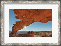 Framed Sunset Arch Grand Staircase Escalante National Monument