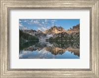 Framed Baron Lake Monte Verita Peak Sawtooth Mountains II