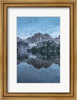 Framed Baron Lake Monte Verita Peak Sawtooth Mountains I