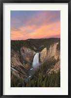 Framed Lower Falls of the Yellowstone River II