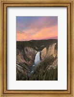 Framed Lower Falls of the Yellowstone River II