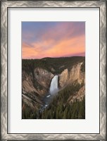Framed Lower Falls of the Yellowstone River II