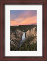 Framed Lower Falls of the Yellowstone River II