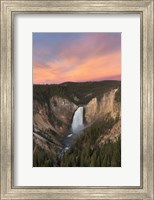 Framed Lower Falls of the Yellowstone River II