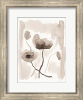 Framed Sepia Florals II