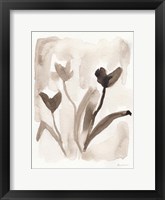 Sepia Florals I Framed Print