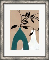 Framed Slender Stems I Blue