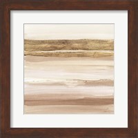 Framed Gold and Brown Sand I Organic