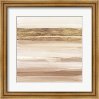 Framed Gold and Brown Sand I Organic