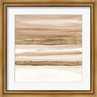 Framed Gold and Brown Sand II Organic