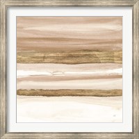 Framed Gold and Brown Sand II Organic